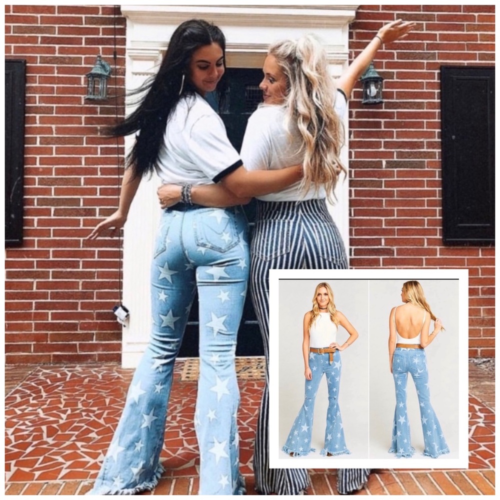 Show Me Your Mumu star flare jeans